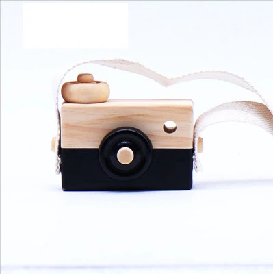 1 PCS NO BOX Милая деревянная игрушка для камеры, подвесная камера в скандинавском стиле, игрушка для украшения комнаты, креативная новинка, деревянная игрушка для детей, подарок на день рождения - Цвет: 1 PCS NO BOX