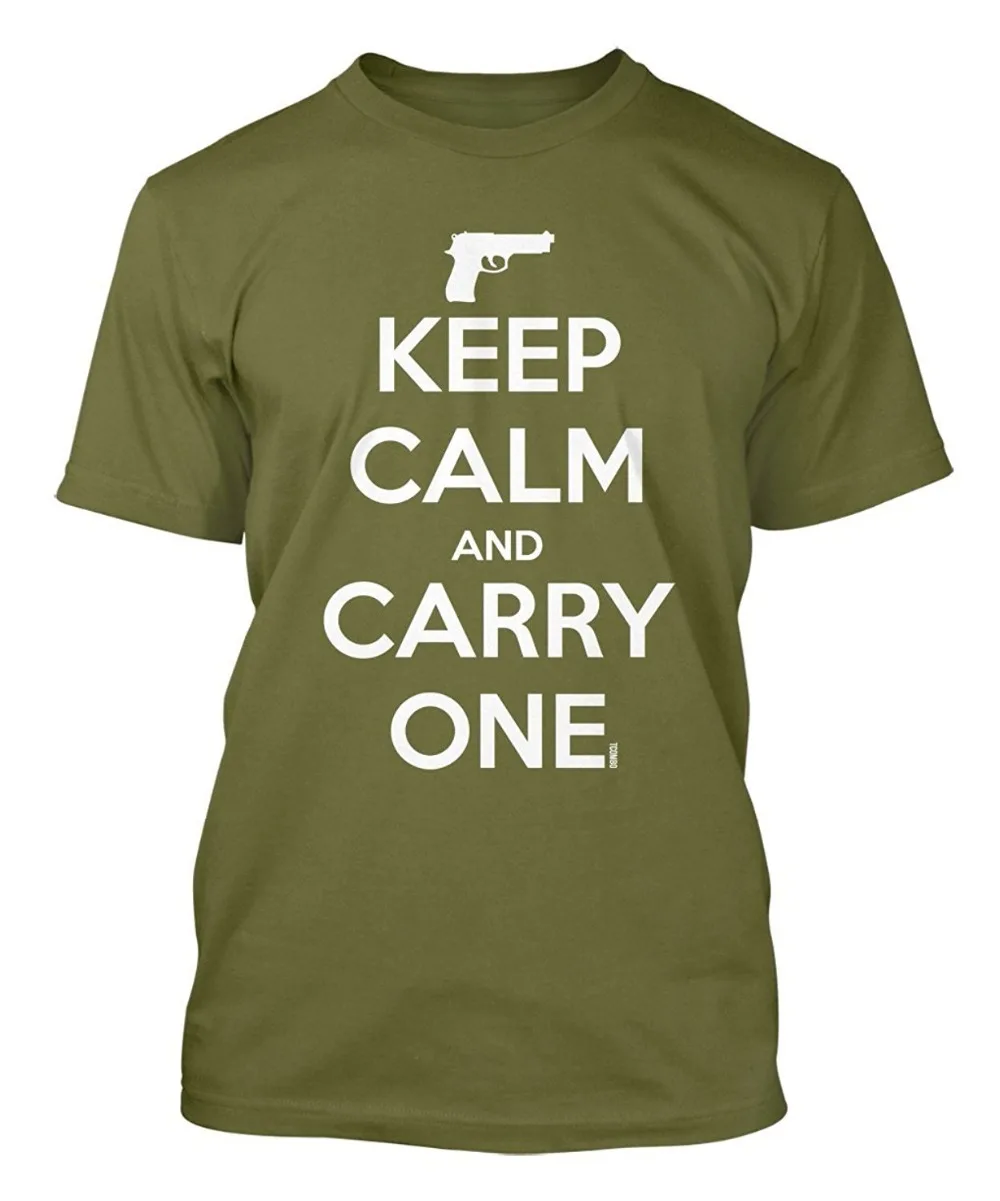 2018 Летний стиль с надписью Keep Calm And Carry Для мужчин хипстерская футболка о образным