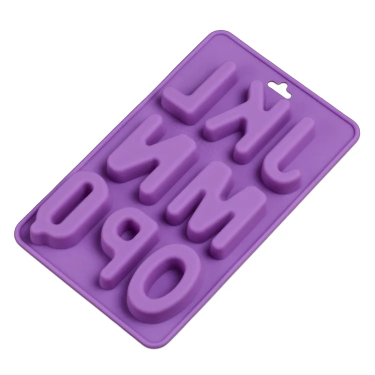 Силиконовые формы для шоколада с 9 буквами алфавита форма льда ручной работы