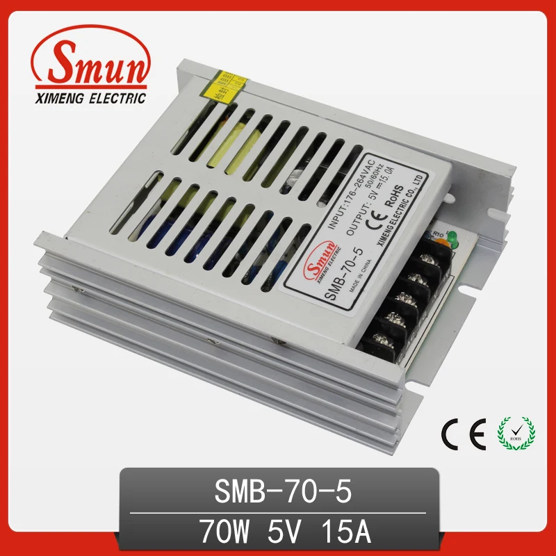 Ультратонкий источник питания 70 Вт 5 в постоянного тока 14 а импульсный SMB-70-5 SMPS |