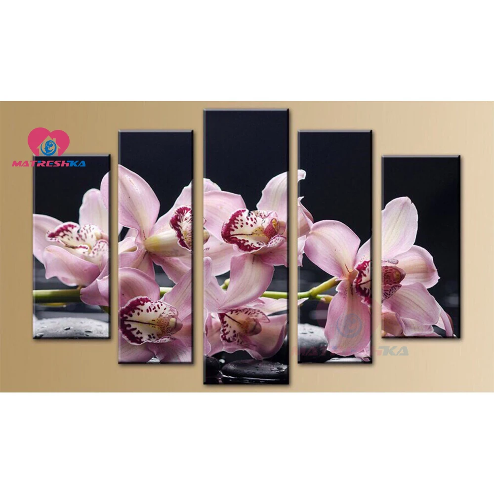 Набор для рукоделия многокрасочная 5d алмазная картина цветок полная дрель