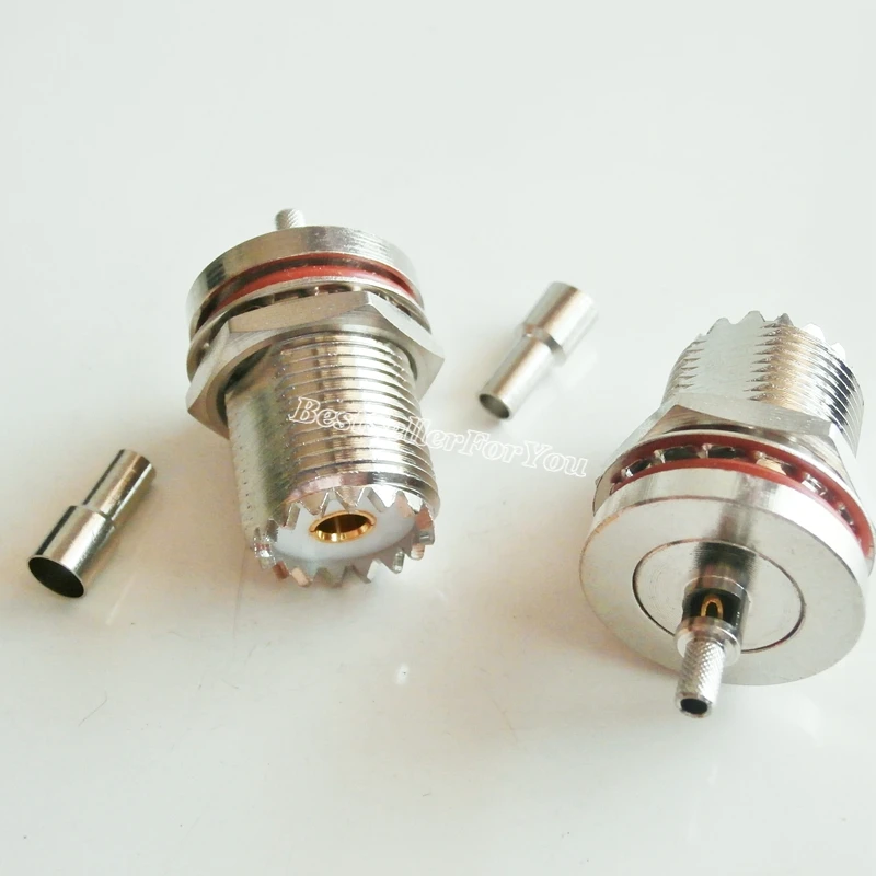 5X SO239 UHF гнездовой перегородка обжим окна RG174 RG316 LMR100 RF соединитель | Обустройство