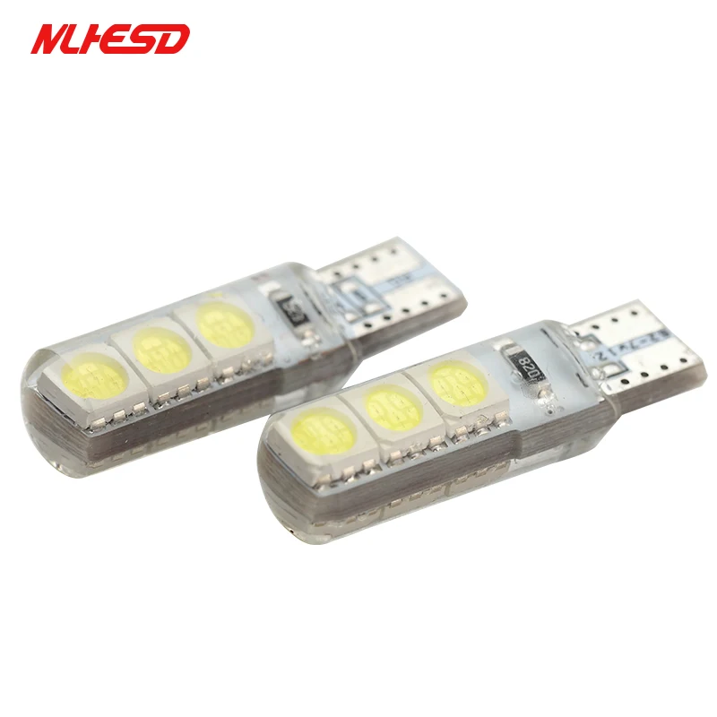 

10х высокая яркость W5W T10 светодиодный 6 SMD СВЕТОДИОДНЫЙ LED водонепроницаемый Canbus автомобильный клиновый свет 5050 Автомобильные габаритные огн...