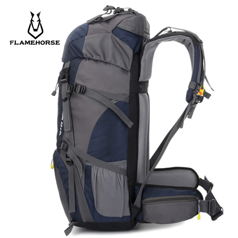 FLAMEHORSE 60L Большой Вместительный модный мужской рюкзак Водонепроницаемый дорожный