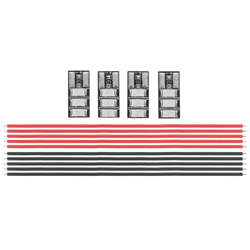 4 шт. 4-6 S мини светодиодный свет доска красный зеленый для RC Дрон FPV гоночная рамка Комплект для RC FPV гоночный Дрон вертолет части