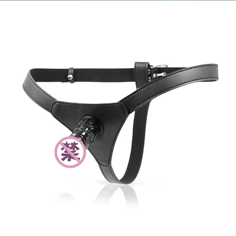 Фаллоимитатор для лесбиянок Black Wolf регулируемый ремешок на фаллоимитатор черный