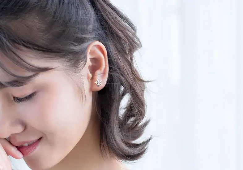 RYOUCUTE Настоящее серебро 925 пробы роскошный бренд корейский милый Цирконий снег серьги для женщин Свадебные ювелирные изделия Pendientes