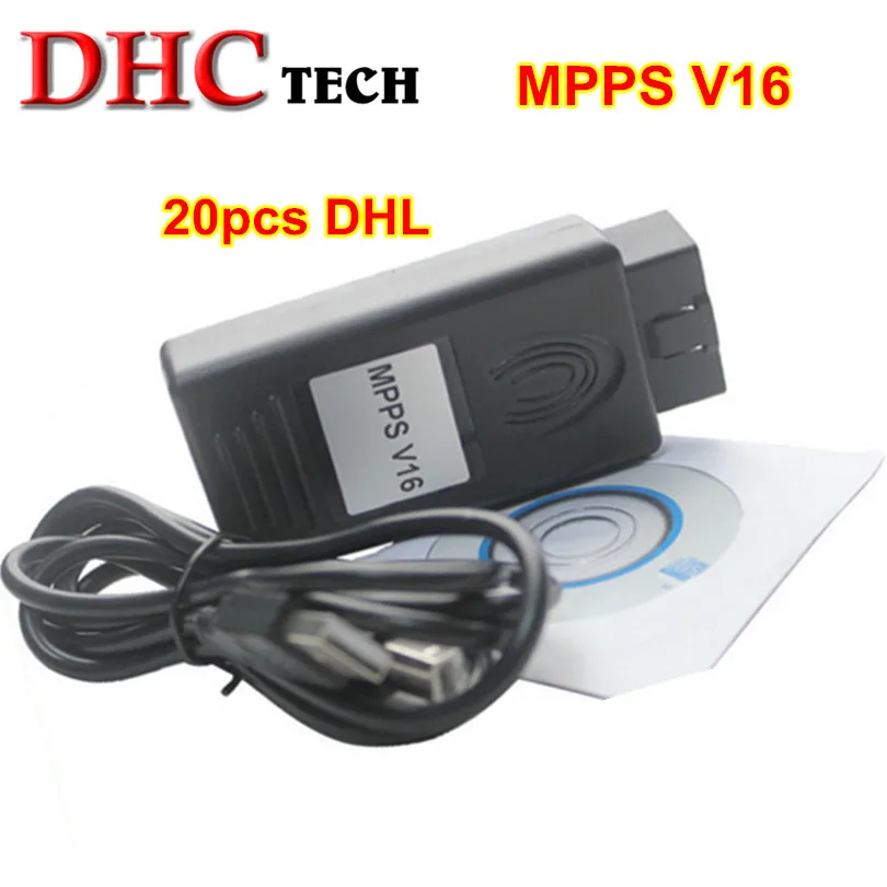 20 шт./лот DHL Бесплатная Самая низкая цена MPPS V16 ECU чип тюнинг для EDC15 EDC16 EDC17 Inkl