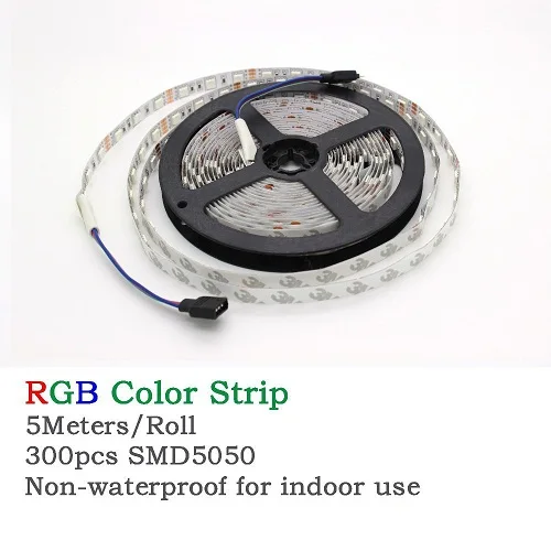 5 м RGB Светодиодная лента 5050 неводостойкая цветная светодиодная 300 светодиодов 60