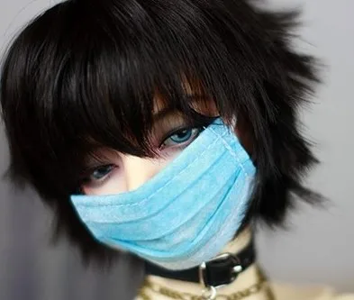 blue Новая мини-маска синий/белый/розовый/зеленый 1/3 1/4 1/6 BJD Кукла SD MSD YOSD аксессуары - Цвет: blue
