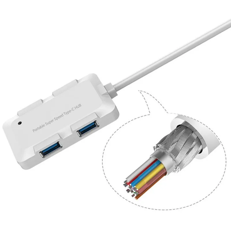 Новый USB3.0 док станция USB C Тип с разъемами типа и 4 порта 3 0 высокое Скорость