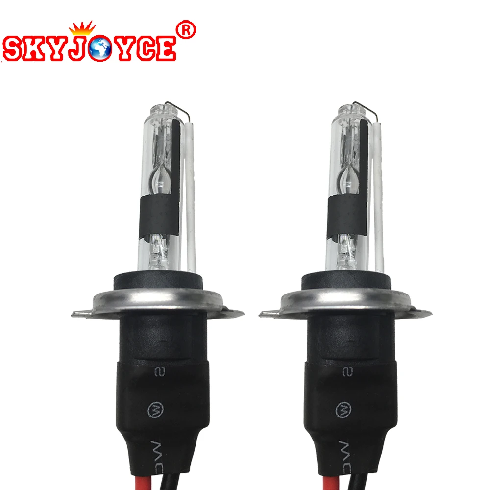 SKYJOYCE 2X 35W 12V hid xenon H7R лампа 4300K 5000K 6000K 8000K с металлическим основанием слой покрытия
