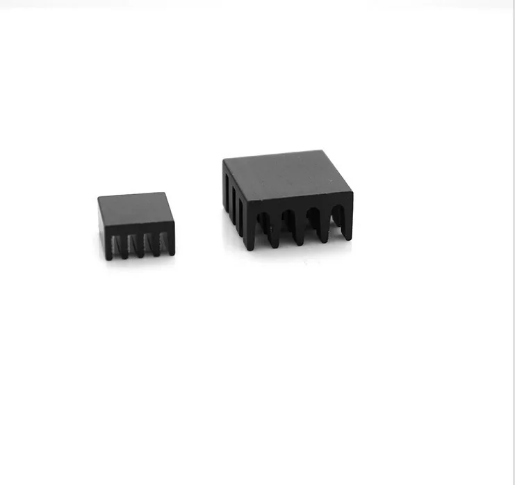 [MOQ 100 pcs ]Set of 2pcs Black Aluminum Heatsink Heat Sinks Cooler Cooling Kit for Raspberry Pi 3 2 Model B+ | Компьютеры и офис