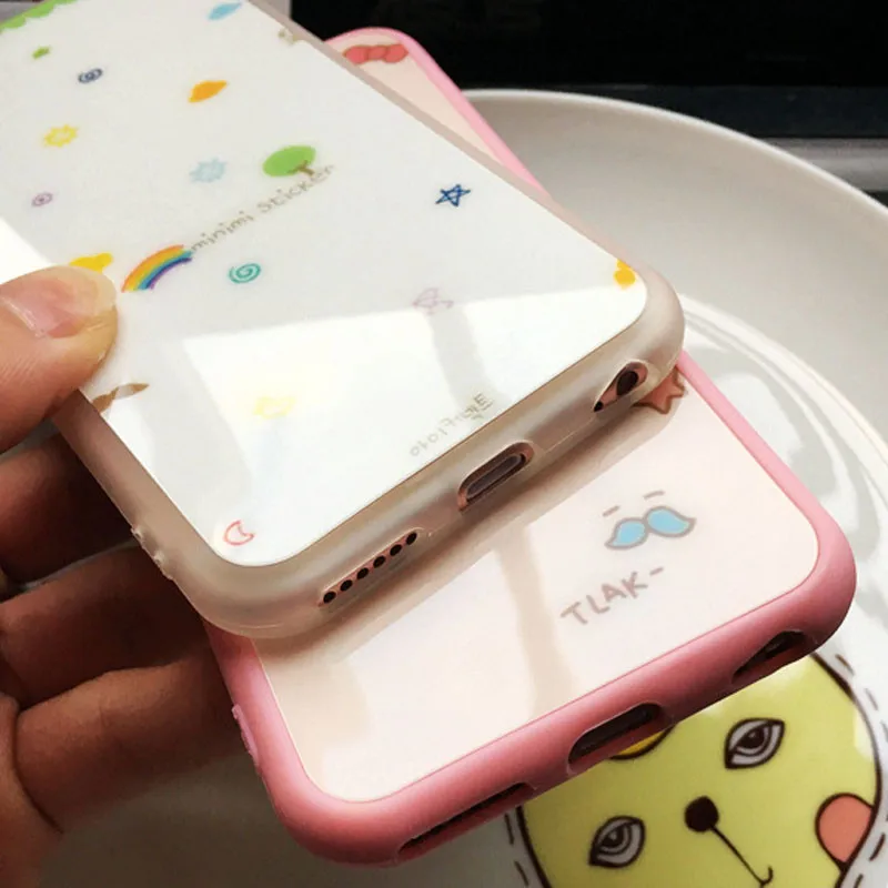 Модный крутой милый чехол для iphone 5S/5se 6/6s 7 8 plus с мультяшным дизайном из ТПУ