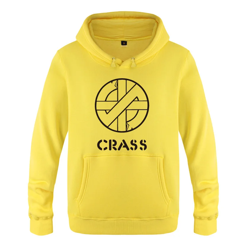 Crass Music Hoodies мужские мужские пуловеры Свитшот флисовый - Цвет: HUAY HET