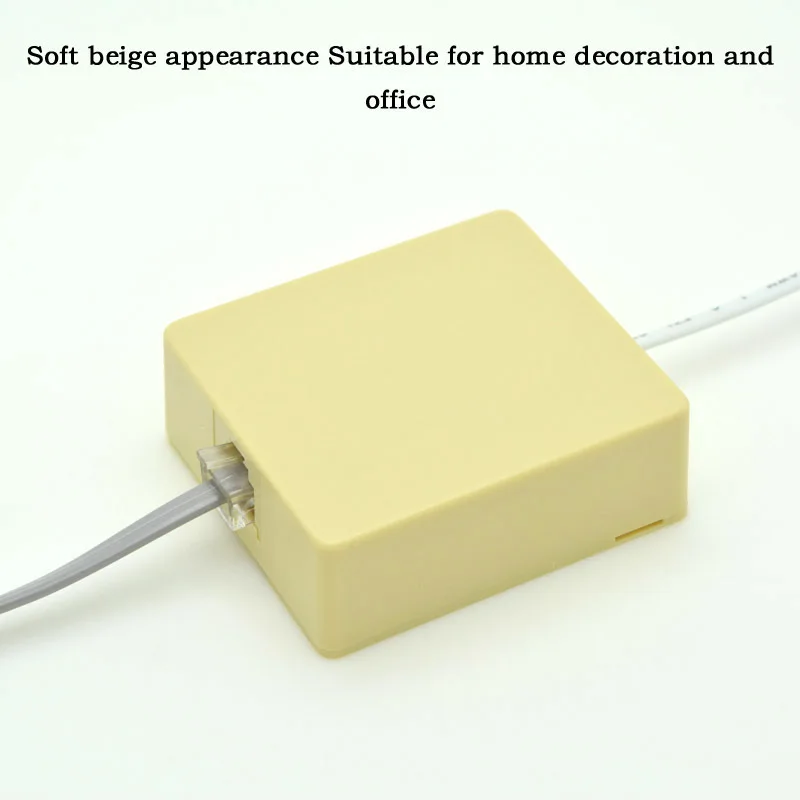 Desktop Telephone Junction Box Terminal Wiring CAT3 Extension Cable Adapter 6P4C RJ11 Connector for Analog Digital Phone image 6