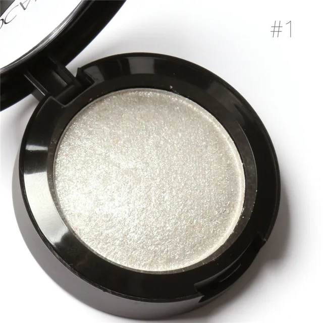 FOCALLURE 10 цветов теней для век Палитра запеченных теней в Мерцающие Металлические Глаза Макияж Косметические Инструменты - Цвет: 01