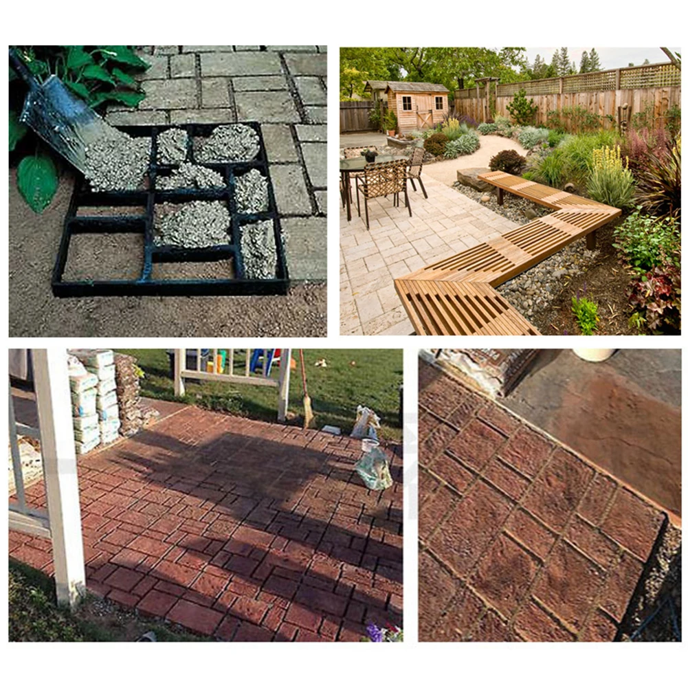 Садовая дорожка тротуарная форма DIY вручную кирпичная плитка для пола дороги