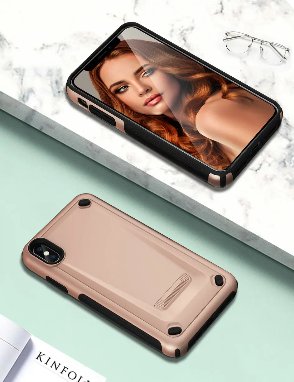 Для Apple iPhone X XR XS Max 8 7 6S 6 Plus чехол крутой Механический Стиль Жесткий Мягкий