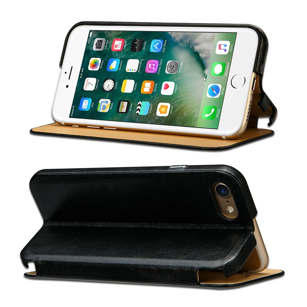 Jisoncase, кожаный чехол, чехол для iPhone 8 Plus, флип, умный чехол из искусственной кожи, роскошная книга, стильный, Магнитный чехол для iPhone 7/8 Plus