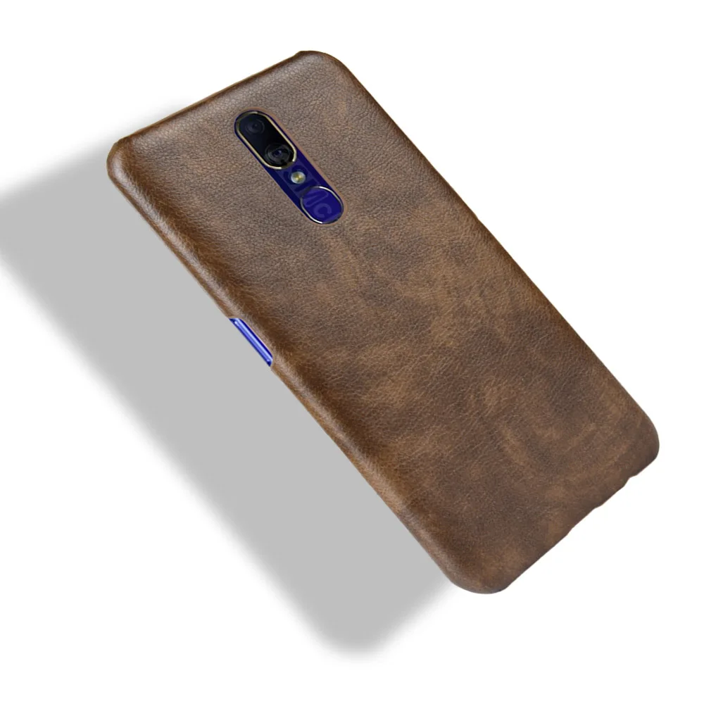 Litchi Leather Case for OPPO F11 F9 A9 A7 A7X A5 A5S R17 Pro A1K Find X Realme 3 Reno 10X Zoom Cover PU Hard Phone Cases |