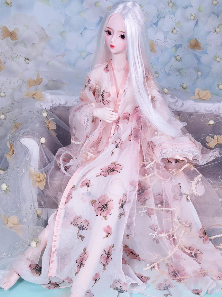 Кукольная одежда ручной работы халат ночная рубашка для 1/3 Bjd куклы аксессуары 60