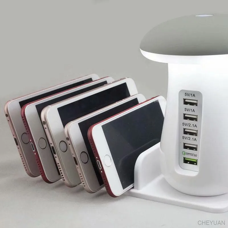 Tycipy 5 USB разъем Зарядное устройство Multi Порты и разъёмы ночника зарядка через usb