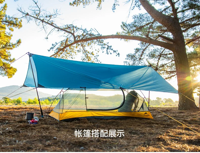 Naturehike 15D нейлон Многофункциональный портативный пляжный тент Кемпинг большая беседка Открытый Кемпинг большой навес