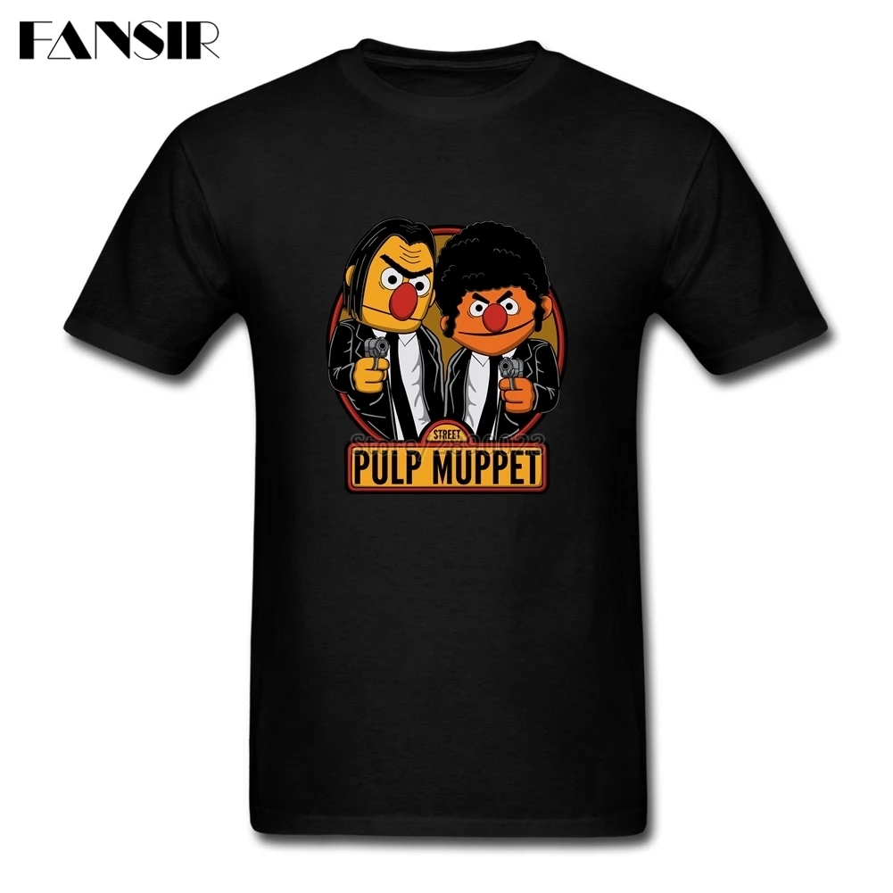 Men Tshirt Fashion White Short Sleeve Custom Tee Shirts Men's Pulp Muppet Street Adult Clothing | Мужская одежда