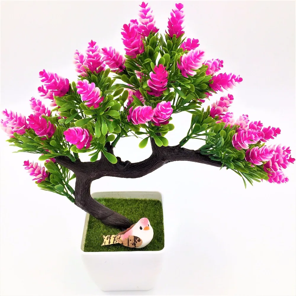 New arrival Artificial decorative flowers wreaths plants tree flower bonsai fake pine trees Komatsu vase | Дом и сад