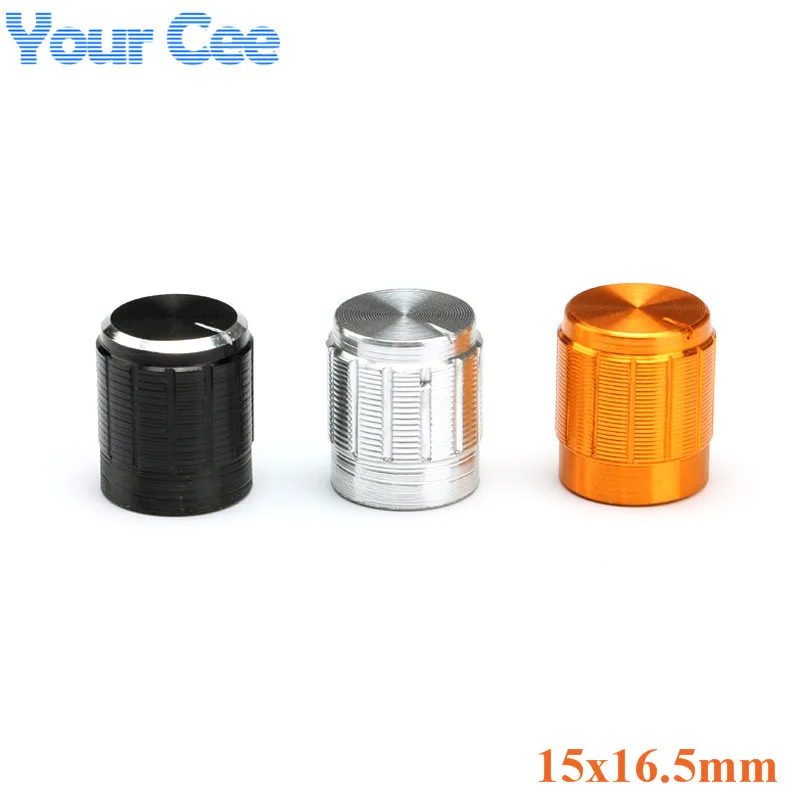 30 шт. миниатюрные ручки потенциометра из алюминиевого сплава крышка 15x16 5 мм