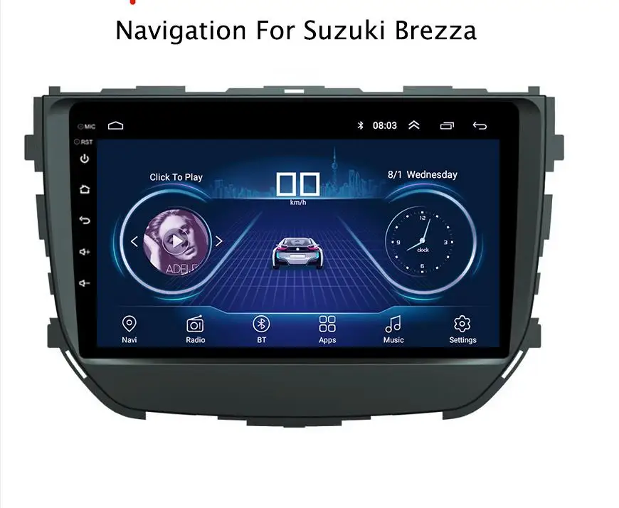 9 дюймов Android 8 0 Автомобильный GPS навигатор мультимедиа радио стерео плеер