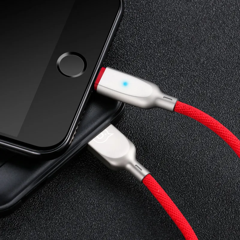 Умный usb кабель для быстрой зарядки и синхронизации данных 1 2 м iPhone X XS MAX XR 6 6S 7 8 Plus 5