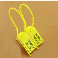 40pcs disposable plastic seals rip by hand cable tie padlock buckle anti theft logistics 210mm