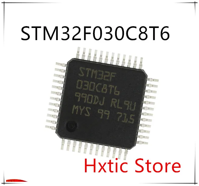 50 шт./лот Nnew STM32F030C8T6 STM32F030 32 битный микроконтроллер 48 МГц Φ IC|Аксессуары для