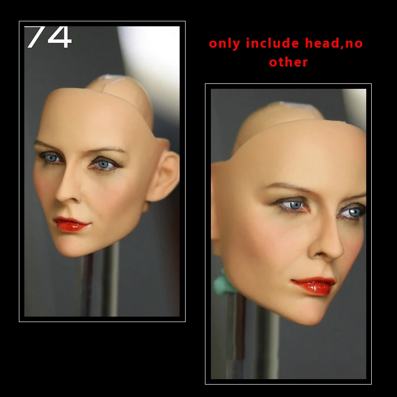 

KUMIK Head 1/6 Female Head Sculpt KM13-74 Girl Michelle Pfeiffer Head Sculpture Fit 12Inch PH Action Figure JiaoDoll Body Toys