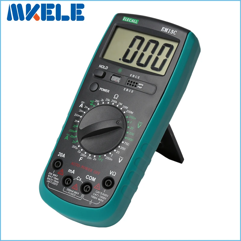 Цифровой мультиметр с ЖК дисплеем 2000 тестирование напряжения