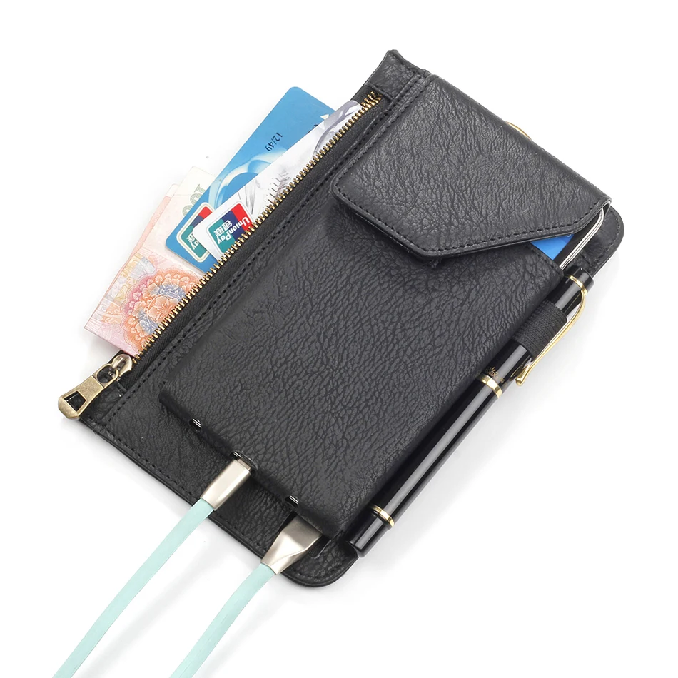 2017 Multifunction Zipper Bag Card Slots Wallet Case Phone Cover For xiaomi redmi 2 3s 3 3x note 4 mi4c mi4 mi4s mi5 mi6 |