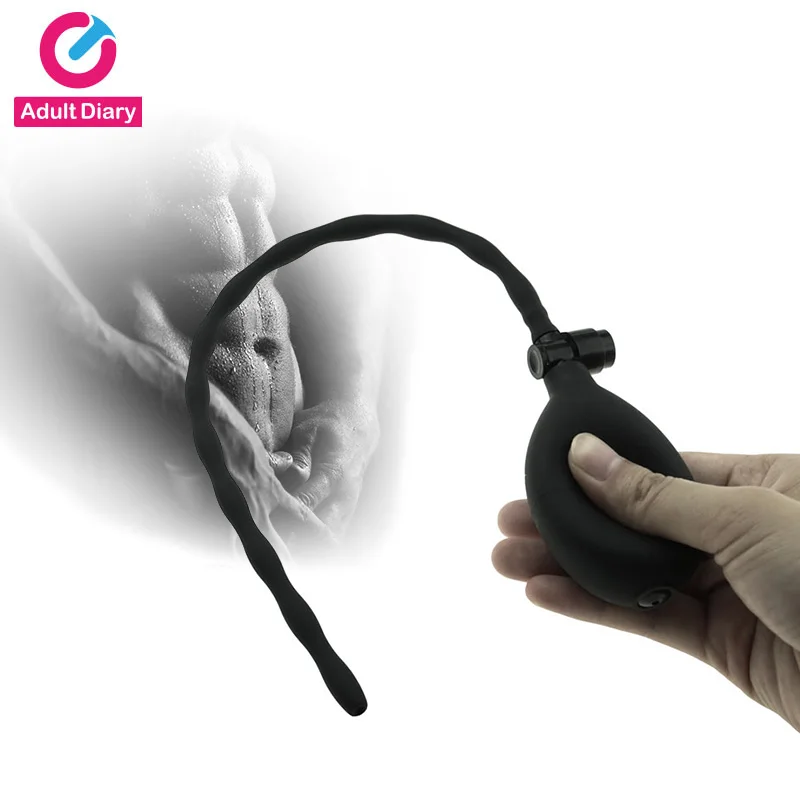 Catheters Sounds Inflatable Silicone Penis Plug Urethral Dilators Bladder Men Masturbation G-Spot Stimulate Sex Toys | Красота и