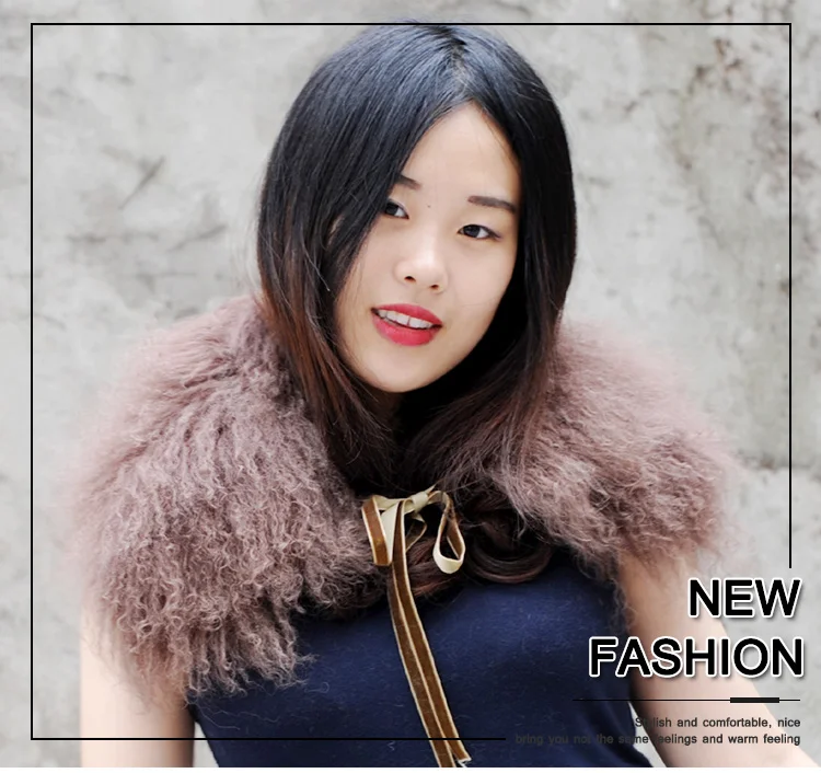Оригинальный Тибетский воротник из овечьей шерсти Прямая доставка|tibetan lamb fur|fur