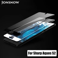 jonsnow full coverage glass for sharp aquos s2 tempered glass for aquos c10 9h explosion proof screen protector protective film