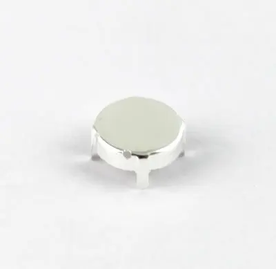 

300 шт., круглые крепления кабошона 15x15 мм с застежкой-крючком, #20385