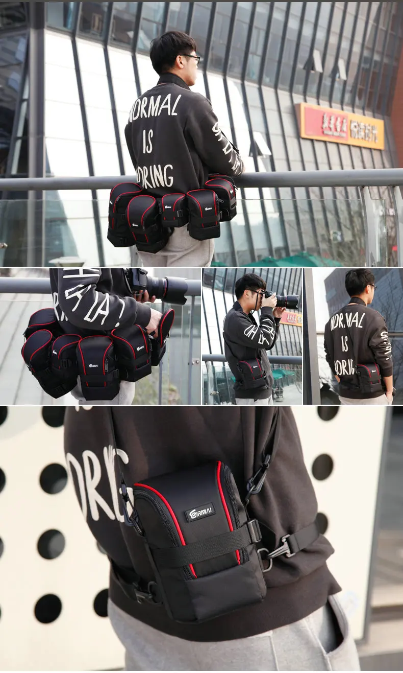 Новые функциональные сумки для объективов dslr камера сумка для объектива eirmai объектив камеры водонепроницаемая сумка сумки высокого качества