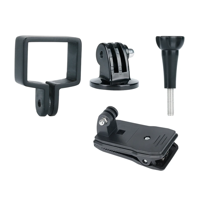 Ulanzi OP3 рюкзак зажим для Dji Osmo карманная Портативная подставка кронштейн расширения адаптер ручной карданный аксессуары - Цвет: Черный