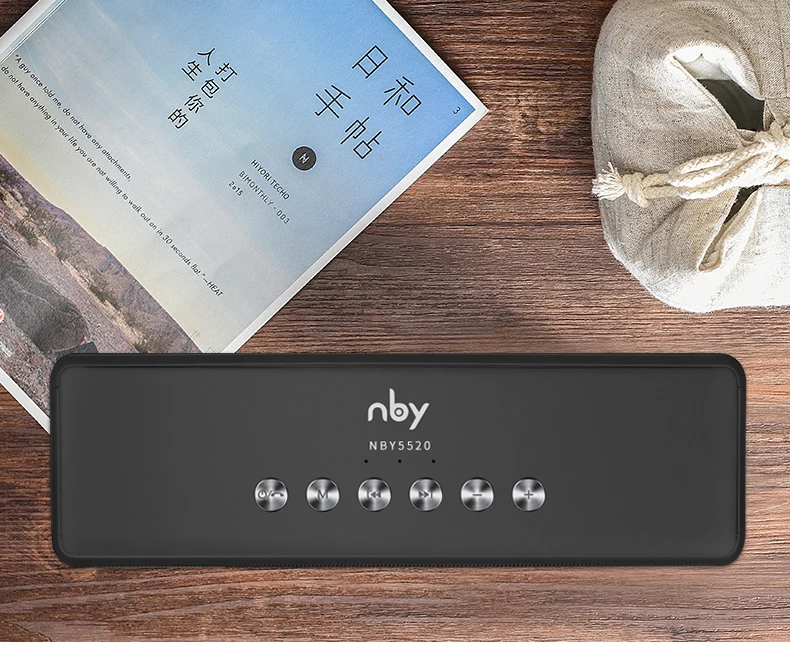 NBY 5520 портативный Bluetooth динамик сабвуфер динамик s беспроводной динамик s звуковая система 3D стерео музыка объемный с микрофоном TF карта