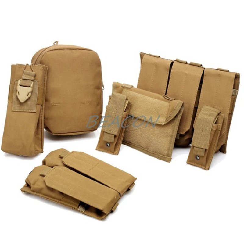 Molle CIRAS Тактический снаряжение страйкбол жилет W/подсумок Утилита Сумка Releasable Armor пластина Перевозчик Strike жилеты