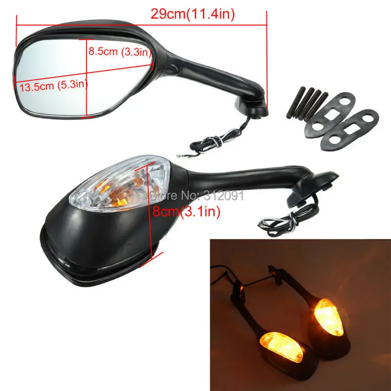 Поворотов зеркала для K6 K7 K8 Suzuki GSXR 600 750 2006 GSXR1000 05 12|mirror glasses|mirror motorcyclemirror speaker |
