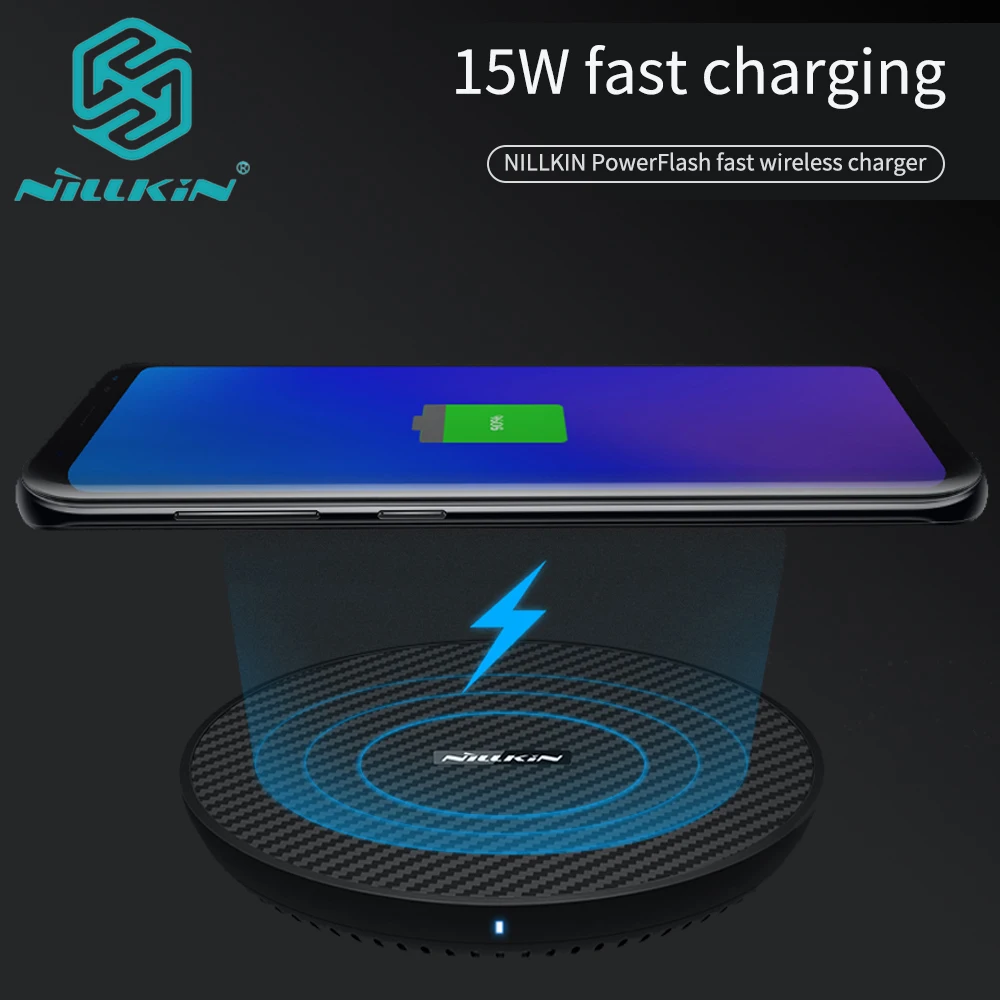 Беспроводное зарядное устройство Nillkin 15 Вт Qi для Samsung Note 8 S9 S8 Plus Nilkin быстрая