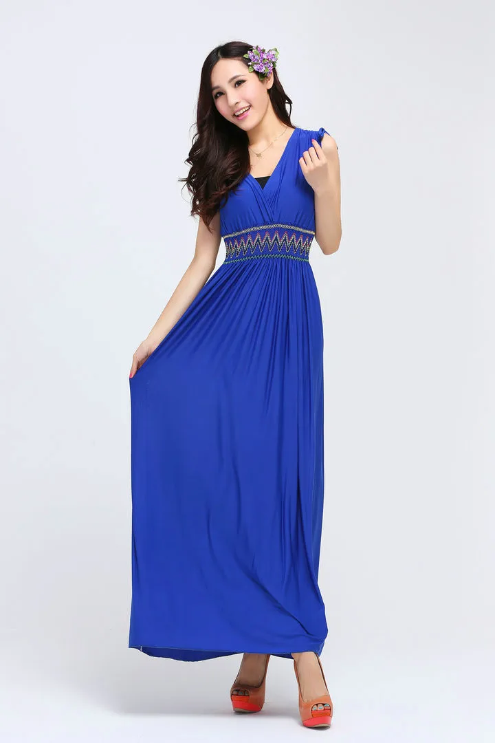 Длинное летнее платье Макси женское пляжное Vestidos размера плюс платья Vestido Longo
