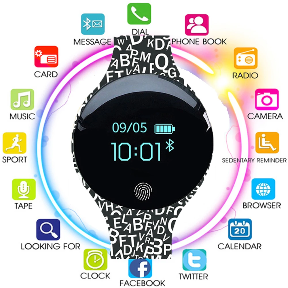 Bluetooth Смарт часы H8 спортивный браслет шагомер камера мультфильм